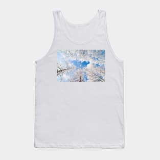 Snow falling from trees Tank Top